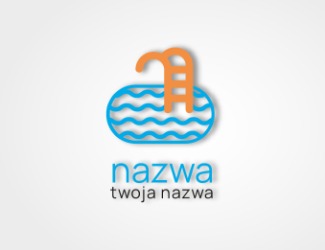 Projekt graficzny logo dla firmy online basen